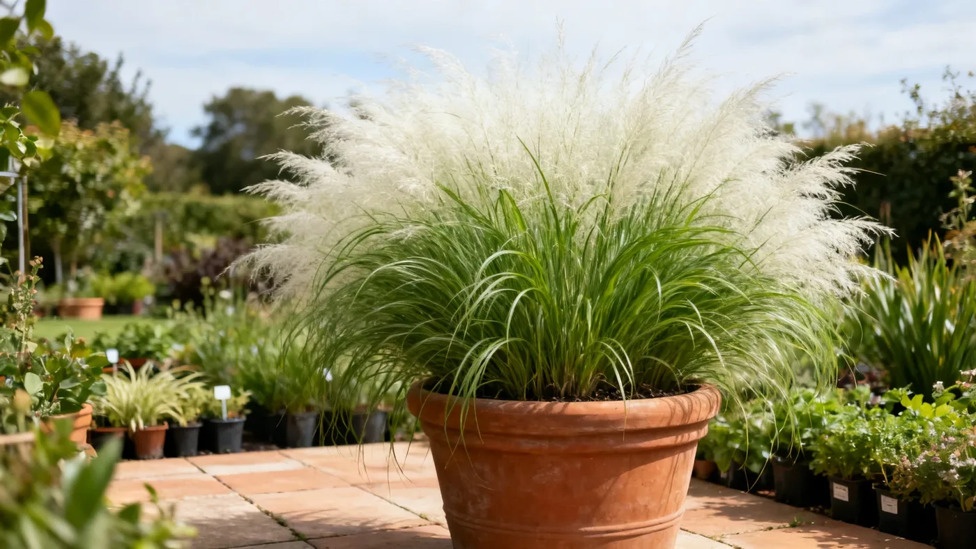 Growing White Cloud Muhly Grass in Pots and Containers Long-Term